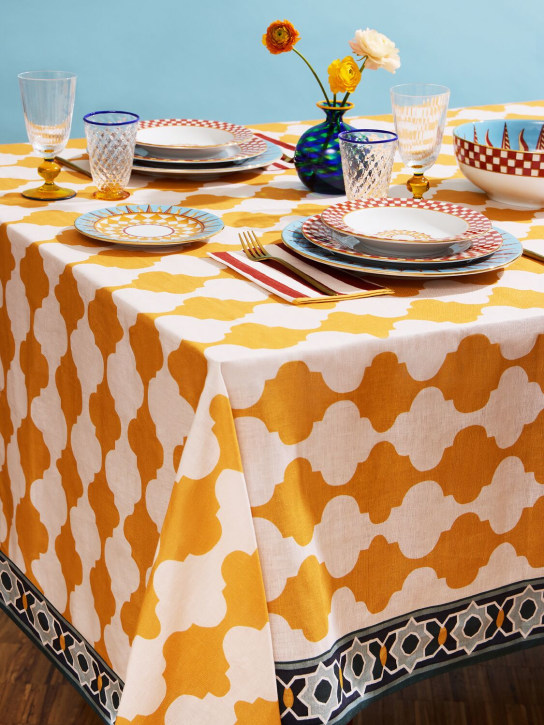 La Double J: Medium Plaza tablecloth - Yellow - ecraft_1 | Luisa Via Roma