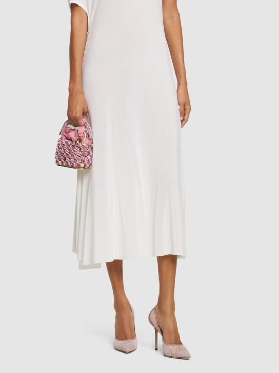 Jimmy Choo: 100mm Love tulle pumps - women_1 | Luisa Via Roma