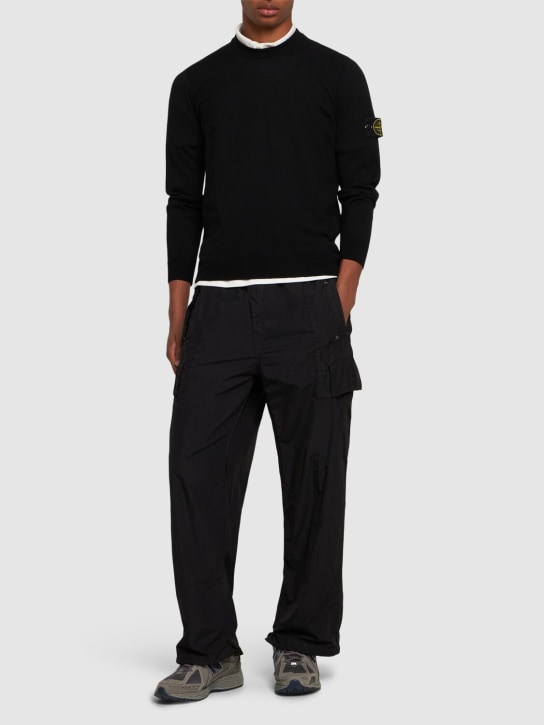 Stone Island: Wool crewneck sweater - men_1 | Luisa Via Roma