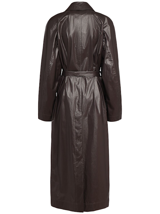 Lemaire: Leicht beschichteter Mantel mit Gürtel - women_1 | Luisa Via Roma