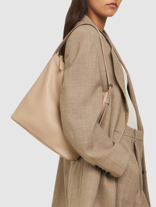 A.P.C.: Tote aus Leder „Sac Vera“ - Beige Nude - women_1 | Luisa Via Roma