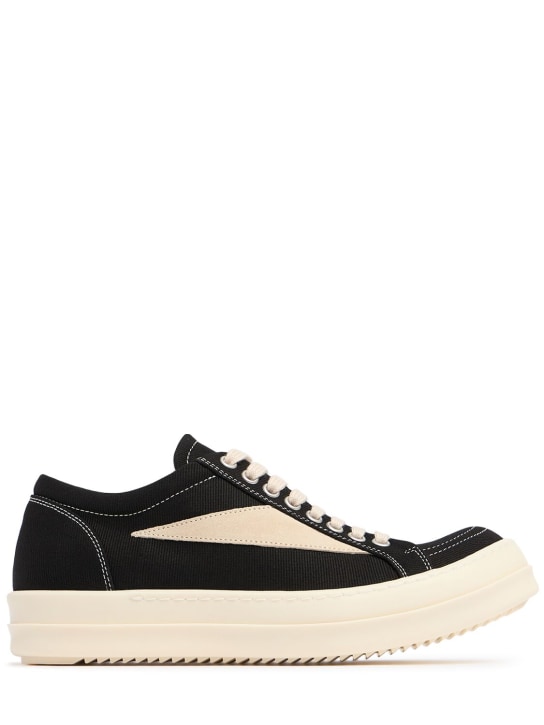 Rick Owens DRKSHDW: Vintage canvas sneakers - men_0 | Luisa Via Roma