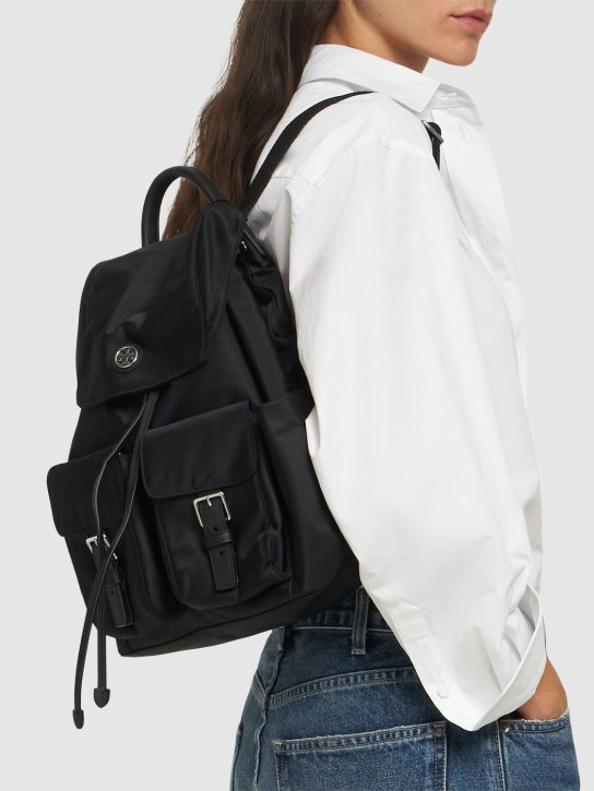 Tory Burch: Virginia Flap nylon backpack - women_1 | Luisa Via Roma