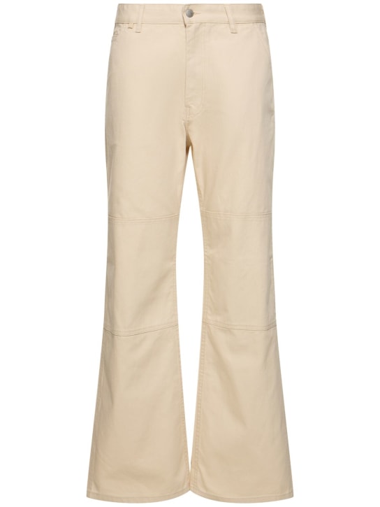 Acne Studios: Palma cotton canvas straight pants - women_0 | Luisa Via Roma