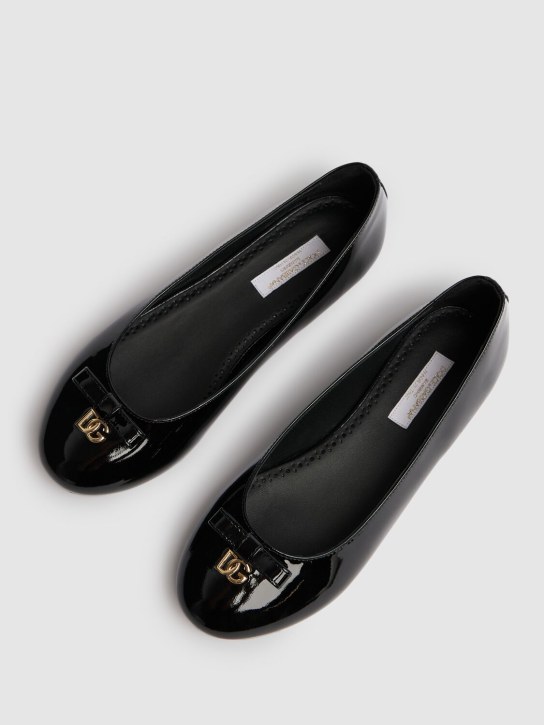Dolce&Gabbana: パテントレザーバレエリーナ - kids-girls_1 | Luisa Via Roma