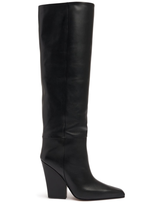 Paris Texas: 100mm Jane leather tall boots - women_0 | Luisa Via Roma
