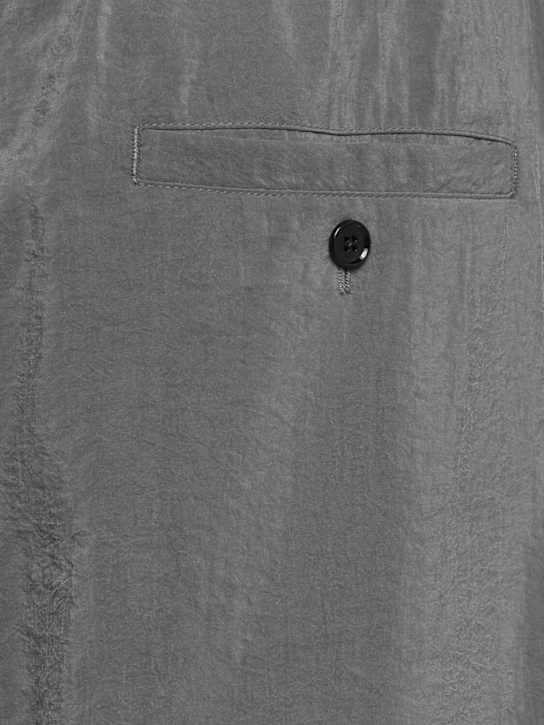 Lemaire: Pantaloni relaxed fit con cintura - Asphalt - men_5 | Luisa Via Roma