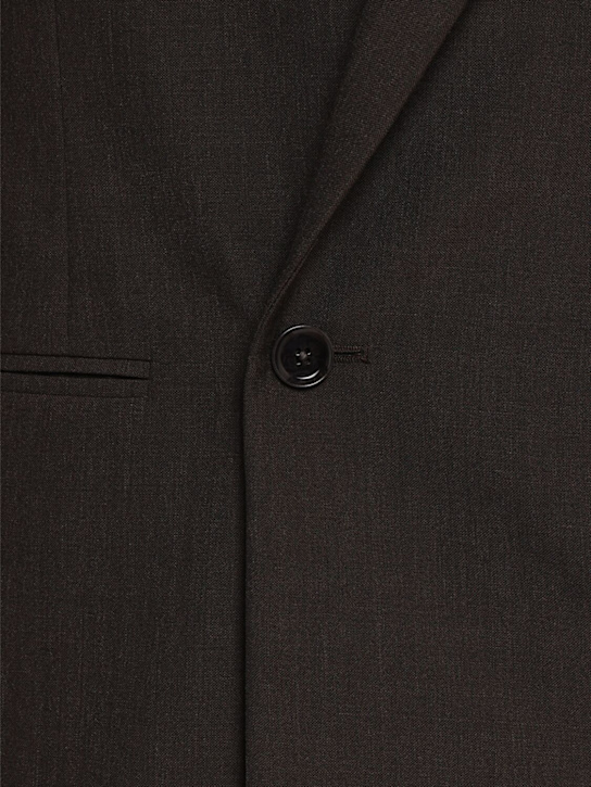 Lemaire: Soft double breast jacket - Dark Espresso M - men_4 | Luisa Via Roma