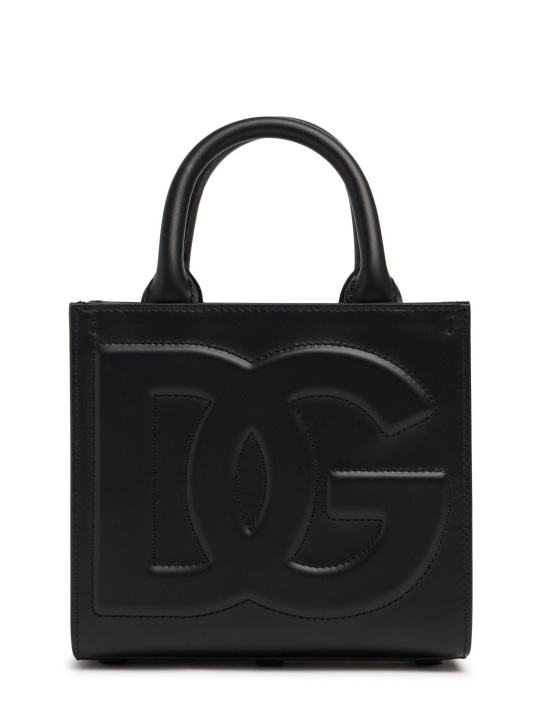 Dolce&Gabbana: Bolso pequeño DG Daily de piel con asa - women_0 | Luisa Via Roma