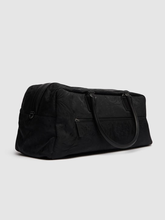 Versace: Barocco nylon gym bag - Black - men_5 | Luisa Via Roma
