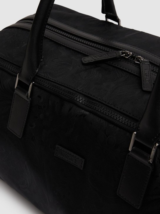 Versace: Barocco nylon gym bag - Black - men_4 | Luisa Via Roma