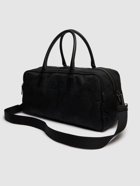 Versace: Barocco nylon gym bag - Black - men_3 | Luisa Via Roma