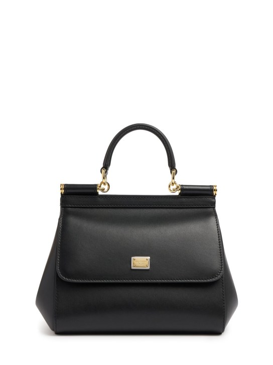 Dolce&Gabbana: Medium Sicily smooth leather bag - women_0 | Luisa Via Roma