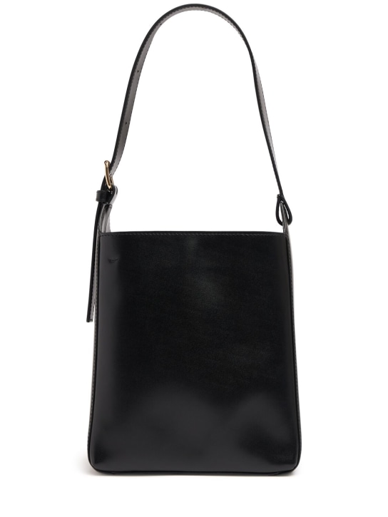 A.P.C.: Petit sac porté épaule en cuir lisse Sac Virginie - Noir - women_0 | Luisa Via Roma