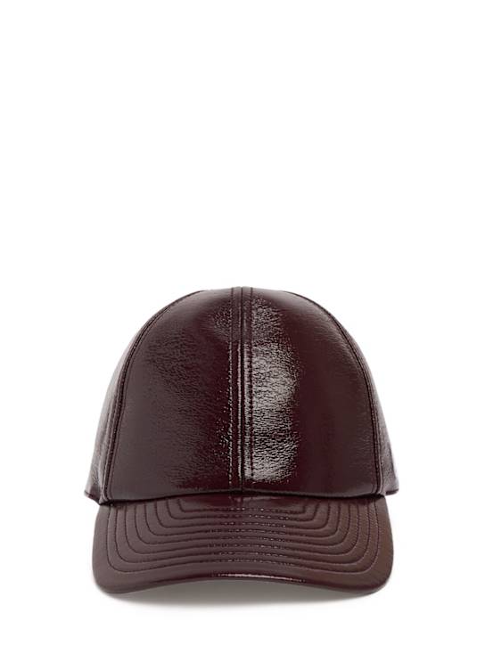 Courrèges: Signature vinyl cap - women_0 | Luisa Via Roma