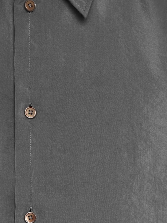 Lemaire: Twisted shirt - Asphalt - men_4 | Luisa Via Roma
