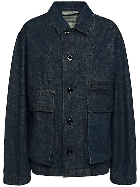 Lemaire: Boxy cotton denim jacket - women_0 | Luisa Via Roma