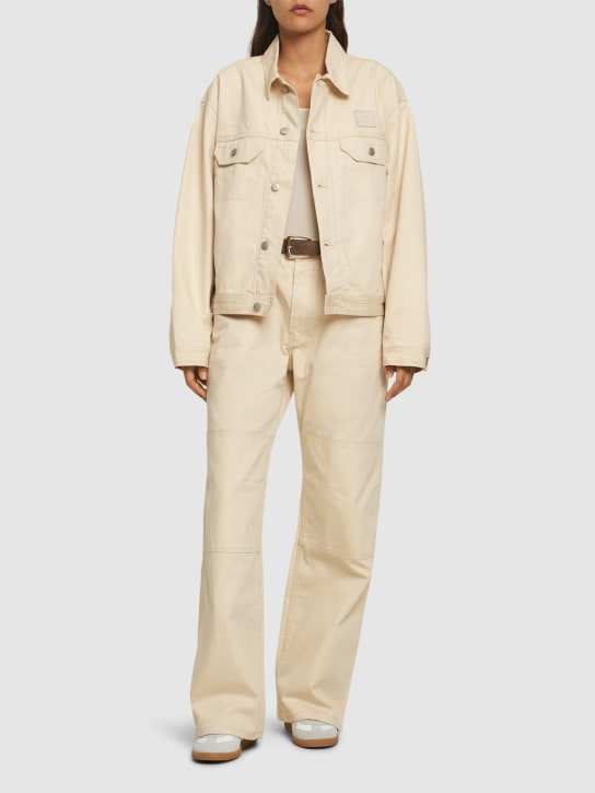 Acne Studios: Orsano棉质帆布夹克 - Oatmeal - women_1 | Luisa Via Roma