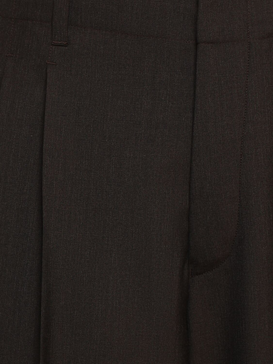 Lemaire: Hose mit Plissees - Dark Espresso M - men_5 | Luisa Via Roma