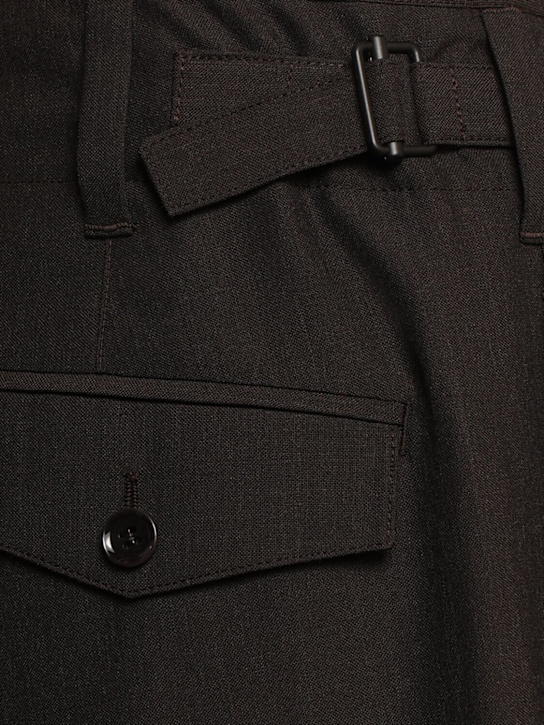 Lemaire: Hose mit Plissees - Dark Espresso M - men_4 | Luisa Via Roma
