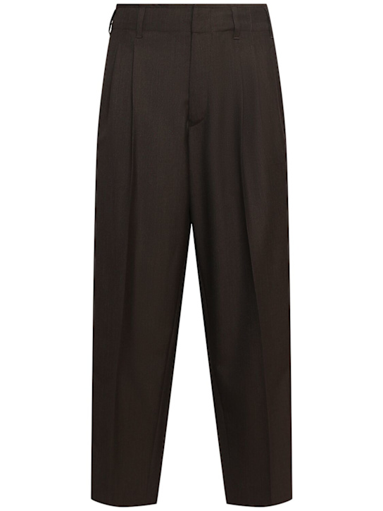 Lemaire: Hose mit Plissees - Dark Espresso M - men_0 | Luisa Via Roma