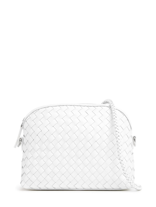 Dragon Diffusion: Chunky Fellini leather shoulder bag - White - women_0 | Luisa Via Roma