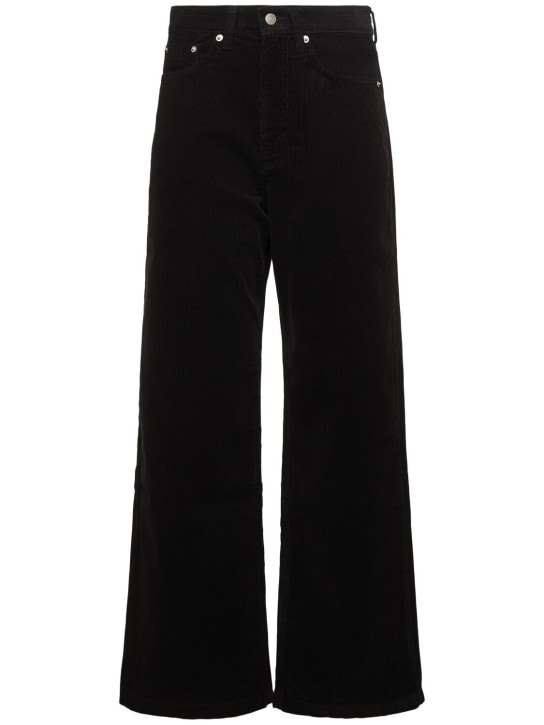 LOW CLASSIC: Cotton corduroy wide leg pants - women_0 | Luisa Via Roma