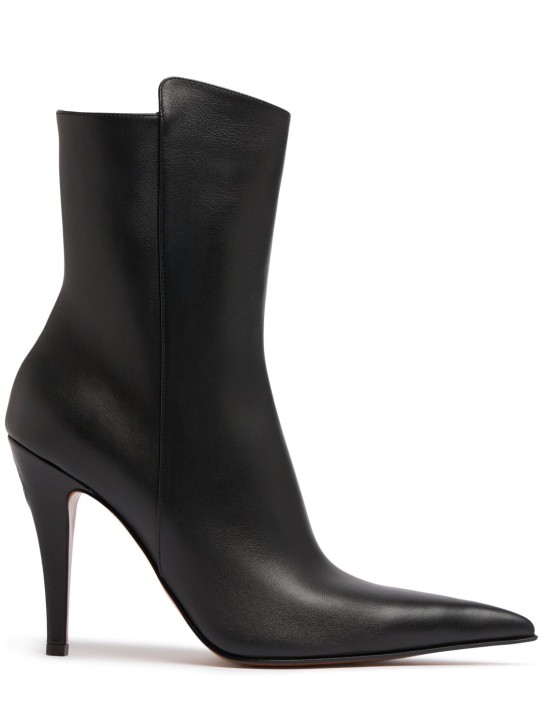 Alexander McQueen: 105mm hohe Stiefel aus Wildleder - Schwarz - women_0 | Luisa Via Roma