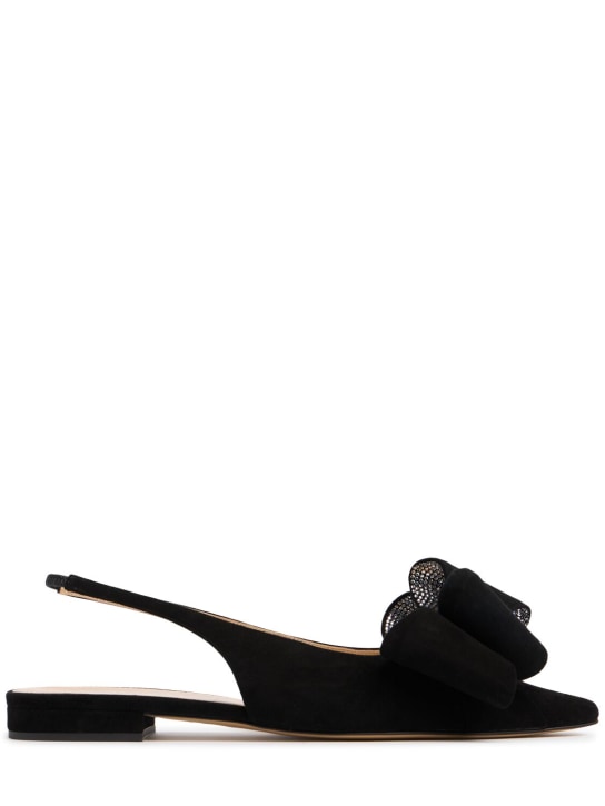 15mm Le Cadeau suede slingback flats - Thumbnail 1