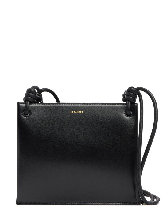 Jil Sander: Small Giro leather shoulder bag - women_0 | Luisa Via Roma