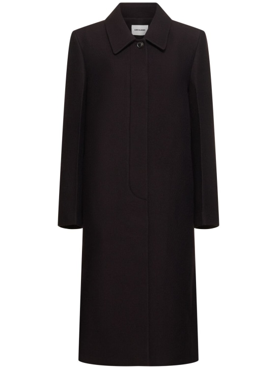 LOW CLASSIC: Wool twill long coat - women_0 | Luisa Via Roma