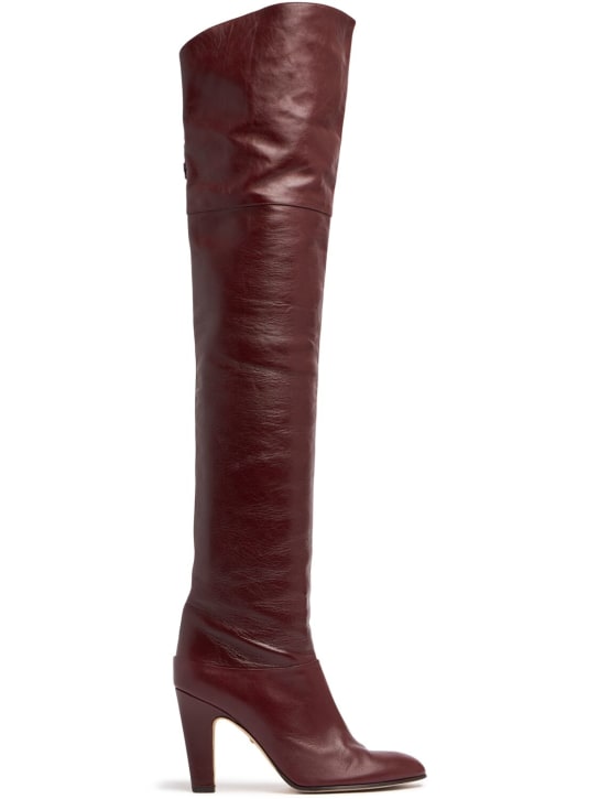 Chloé: 85mm hohe Overknee-Stiefel „Eve“ - Lila - women_0 | Luisa Via Roma