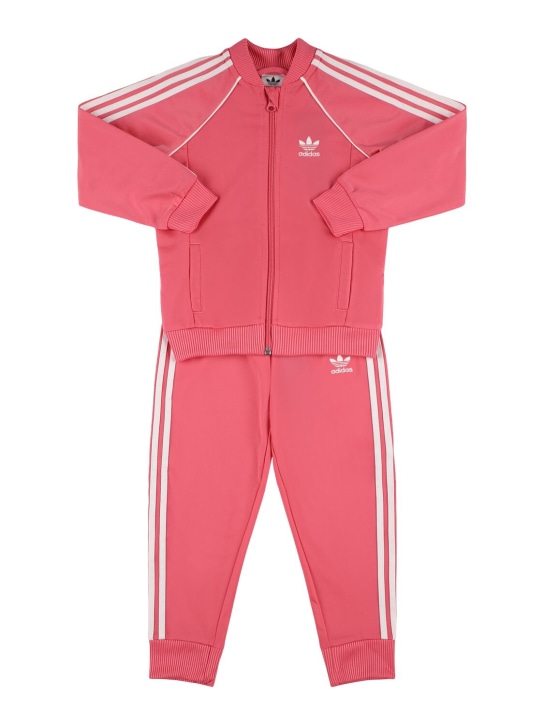 adidas Originals: Giacca e pantaloni in poly riciclato - Rosa - kids-girls_0 | Luisa Via Roma