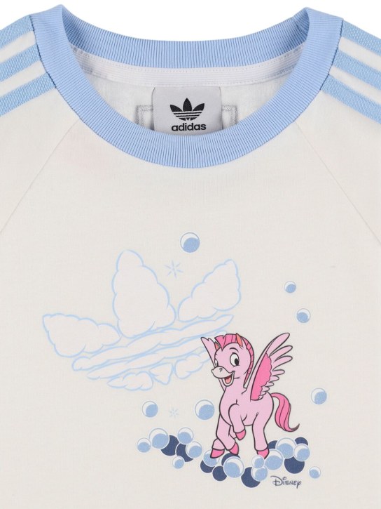 adidas Originals: T-shirt in jersey di cotone con stampa Walt Disney - Bianco - kids-girls_1 | Luisa Via Roma