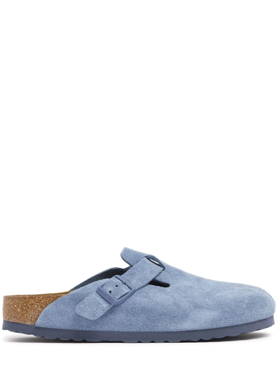 BIRKENSTOCK: Boston suede sandals - men_0 | Luisa Via Roma