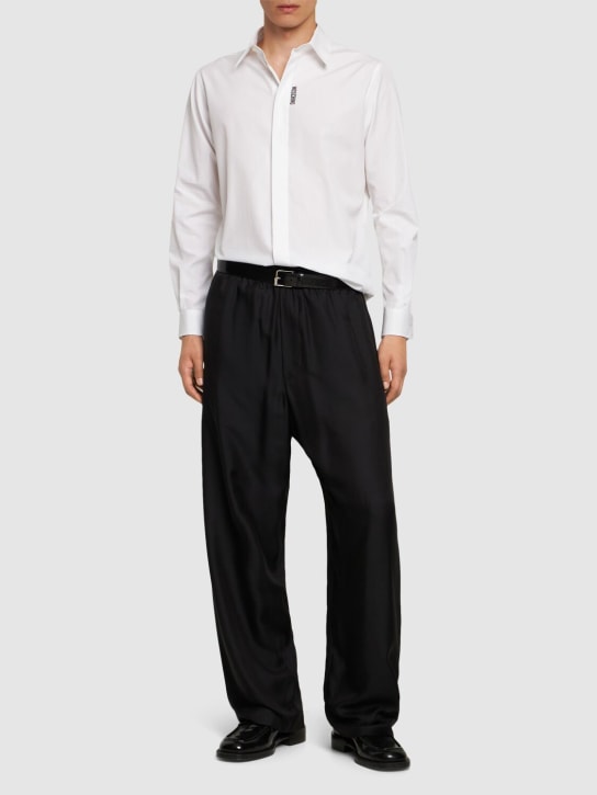 Moschino: Camisa de algodón - men_1 | Luisa Via Roma