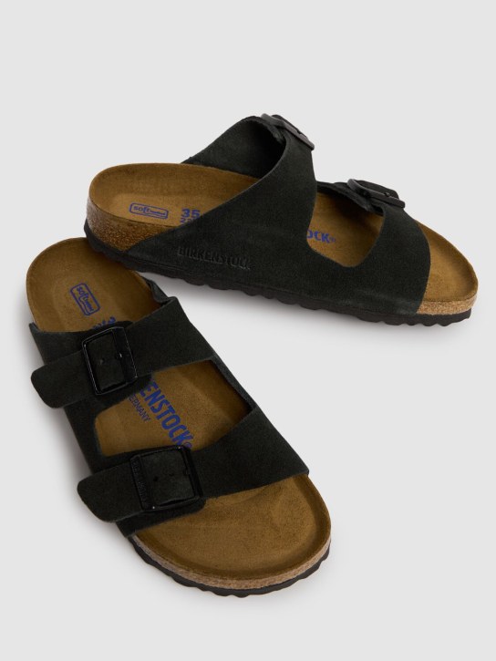 BIRKENSTOCK: Arizona SFB麂皮凉鞋 - 黑色 - women_1 | Luisa Via Roma