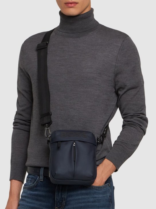 Boss: Stormy Boss logo crossbody bag - men_1 | Luisa Via Roma