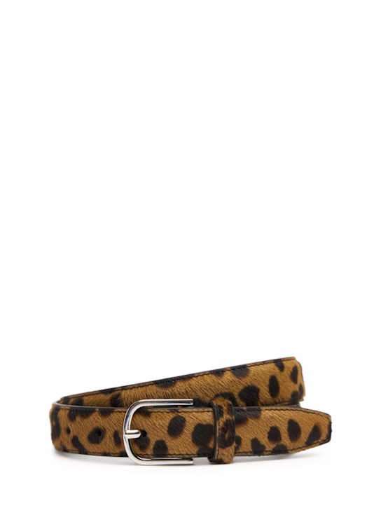 Toteme: Leopard printed ponyskin belt - women_0 | Luisa Via Roma