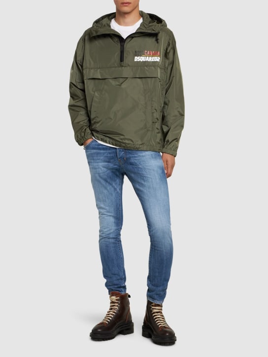Dsquared2: Jeans skater in denim di cotone - men_1 | Luisa Via Roma