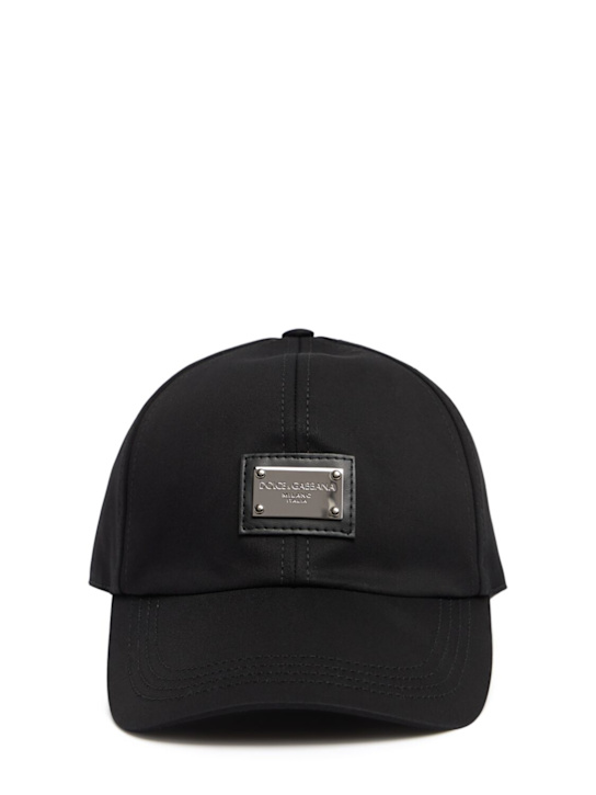 Dolce&Gabbana: Logo plaque baseball hat - men_0 | Luisa Via Roma