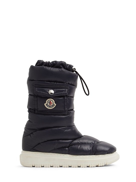 Moncler: Petit Gaia pocket nylon down boots - Midnight Blue - kids-girls_0 | Luisa Via Roma