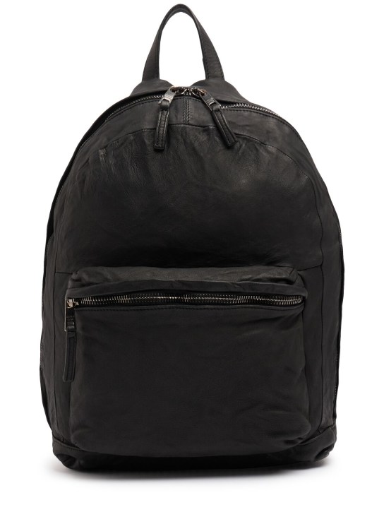 Giorgio Brato: LEDERRUCKSACK - Schwarz - men_0 | Luisa Via Roma