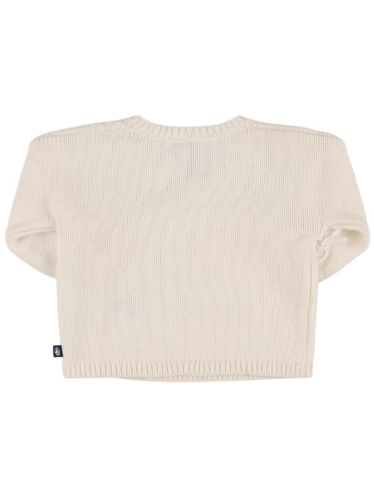 Petit Bateau: Cardigan aus Baumwollmischstrick - kids-girls_2 | Luisa Via Roma