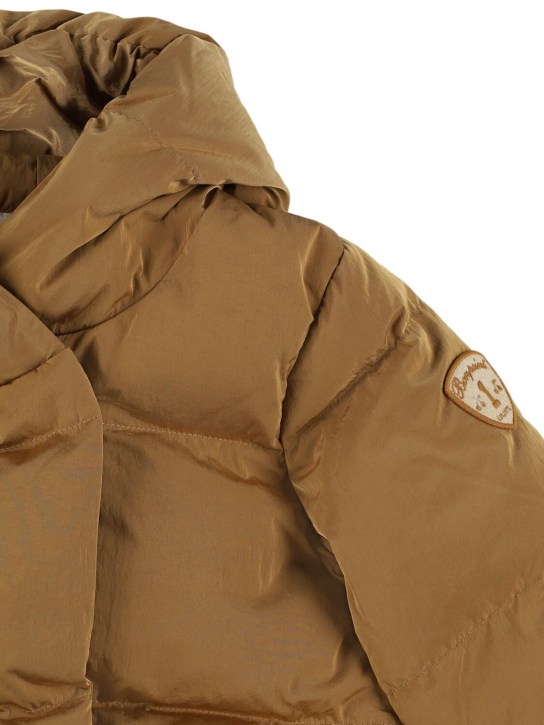 Bonpoint: Nylon down jacket - Beige - kids-girls_1 | Luisa Via Roma