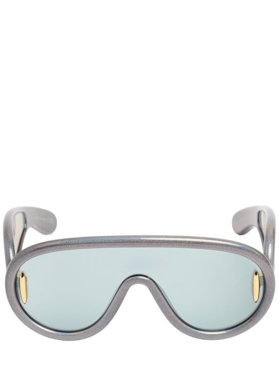 Loewe: Paula's Ibiza mask sunglasses - Grey/Mirror - women_0 | Luisa Via Roma