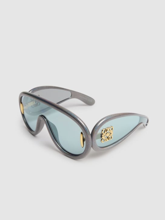 Loewe: Paula's Ibiza mask sunglasses - Grey/Mirror - women_1 | Luisa Via Roma