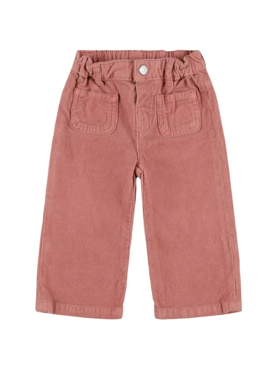 Bonpoint: Pantaloni in gabardina di cotone - Rosa - kids-girls_0 | Luisa Via Roma