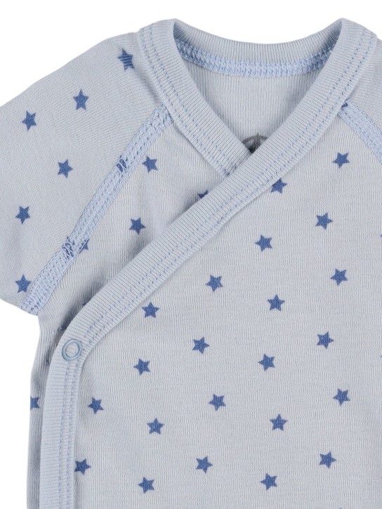 Petit Bateau: Set di 3 body in cotone stampato - Multicolore - kids-boys_1 | Luisa Via Roma