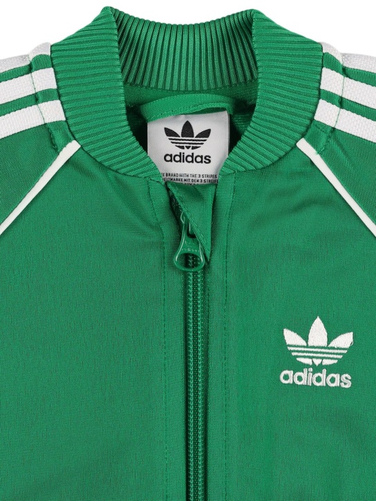 adidas Originals: Sweat-shirt & pantalon en polyester recyclé - Vert - kids-boys_1 | Luisa Via Roma